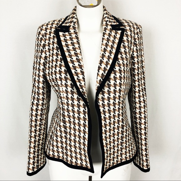 Kasper Jackets & Blazers - 🛍Vintage Brown & Cream Tweed Blazer Jacket - C45
